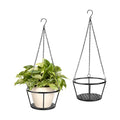 ARTORA 2 Pack Metal Plant Hanger, Modern Plant Hanging Basket Decorative Black Plant Pot Holder Flower Planter Hanging