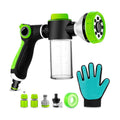 Upgraded Dog Wash Hose Attachment, 8-in-1 Sprayer Mode Garden Hose Nozzle | with Pet Grooming Glove, 100cc Soap