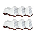 Kigeli 6 Pcs Resin Garden Pot Feet for Outdoor Planters 3 Inch Long 1.5 Inch Tall Flower Handmade Elevator Plant Feet