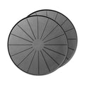 WeatherTech 15" Plant Mats/Coasters - for Floor Protection from Planter Spills, leaks and Soil (8A15CST2PKBK)- Black