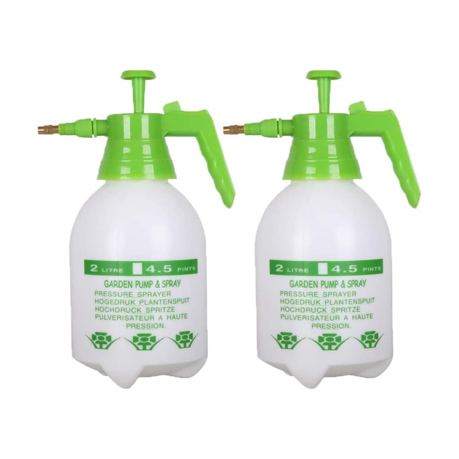 Joywayus 2PCS 68OZ Garden Pump Sprayer Portable Yard & Lawn Sprayer for Spraying/Watering 0.5Gallon Green