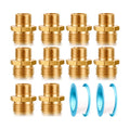 Garden Hose Fittings Connectors Adapter Solid brass Brass Repair Male faucet leader coupler dual water hose