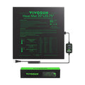 VIVOSUN 20"x20.75" Seedling Heat Mat with Built-in Temperature Controller | UL & MET-Certified Waterproof Plant Heating