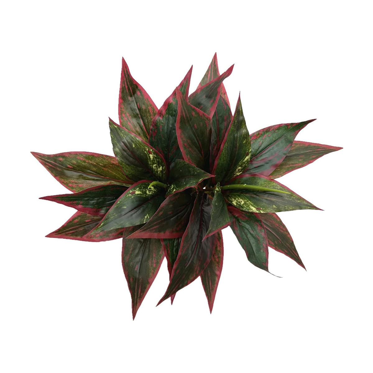 Artificial Agave Fake Plants Red 2 Pack, 10 Inches Faux Shrubs Flowers Grass Plant for Wedding Party Office Indoor Outdoor Home Yard Garden Greenery Leaves Decor UV Resistant Planter Filler Decoration