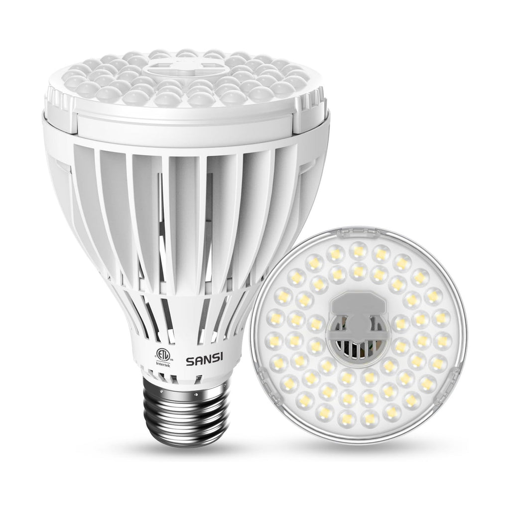 SANSI 32W Grow Light Bulb for Indoor Plants, 350W Equivalent, Full Spectrum | LED Grow Bulb, High PPFD with Optical