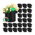 Nuanchu 50 Packs Grow Bags Small Aeration Fabric Pots Nonwoven Garden Bags Grow Pots Planter with 50 Pcs Plant Labels