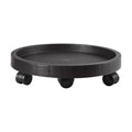 17.5 Inch Planter Caddies Rolling Saucer Caddy with Wheels, Heavy Duty Wheeled Stand for Potted Plant, Round Coaster