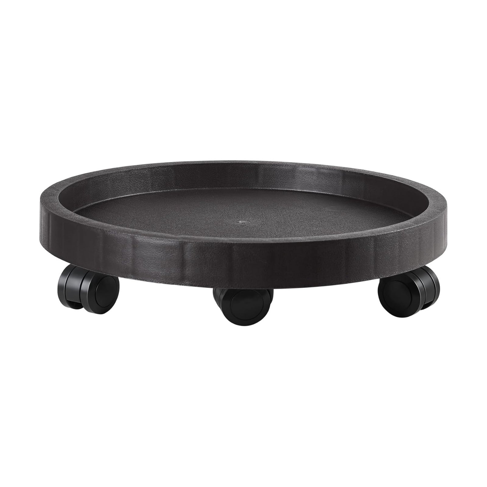 17.5 Inch Planter Caddies Rolling Saucer Caddy with Wheels, Heavy Duty Wheeled Stand for Potted Plant, Round Coaster