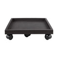 16.5 Inch Square Rolling Plant Caddy Saucer with Wheels, Heavy Duty Wheeled Planter Stand for Potted Plant, Coaster