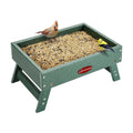 Kingsyard Ground Bird Feeder, Elevated Tray with Recycled Poly Lumber