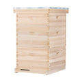 POLLIBEE Bee Hive,10 Frame Beehive Boxes Starter Kit, Langstroth Beehives Include 2 Deep Hive Boxes and 1 Medium Super