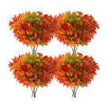 SATINIOR 16 Pcs Fall Maple Leaves Branch Faux Autumn Leaves Stem for Vase
