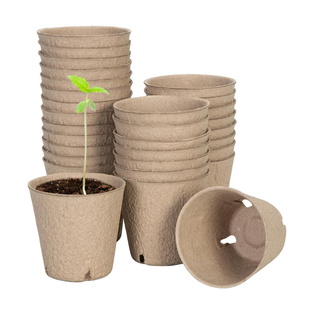VIVOSUN 3.15“ Peat Pots, 30 Packs Seed Starting Pots with Drainage Holes
