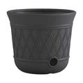 Suncast Lattice Hose Pot for Outdoor Garden Storage, Peppercorn - Holds 300 ft Expandable or 50 ft Standard 5/8" Vinyl