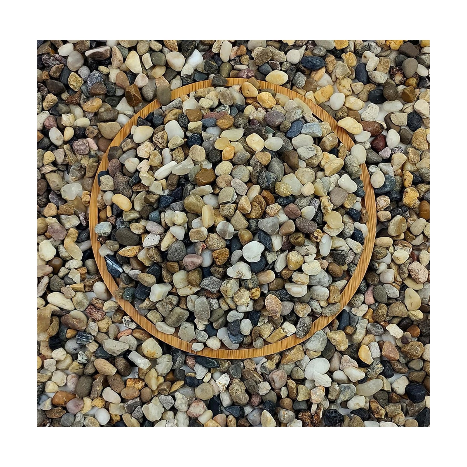 FANTIAN 10 lbs Pea Gravel for Landscaping,1/4 Inch Aquarium Gravel | Decorative Pebbles River Rocks for Fish Tank
