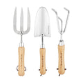 Berry&Bird Garden Tool Set 3 Pieces Stainless Steel Heavy Duty Garden Sets | Gardening Kit Include Hand Trowel Hand