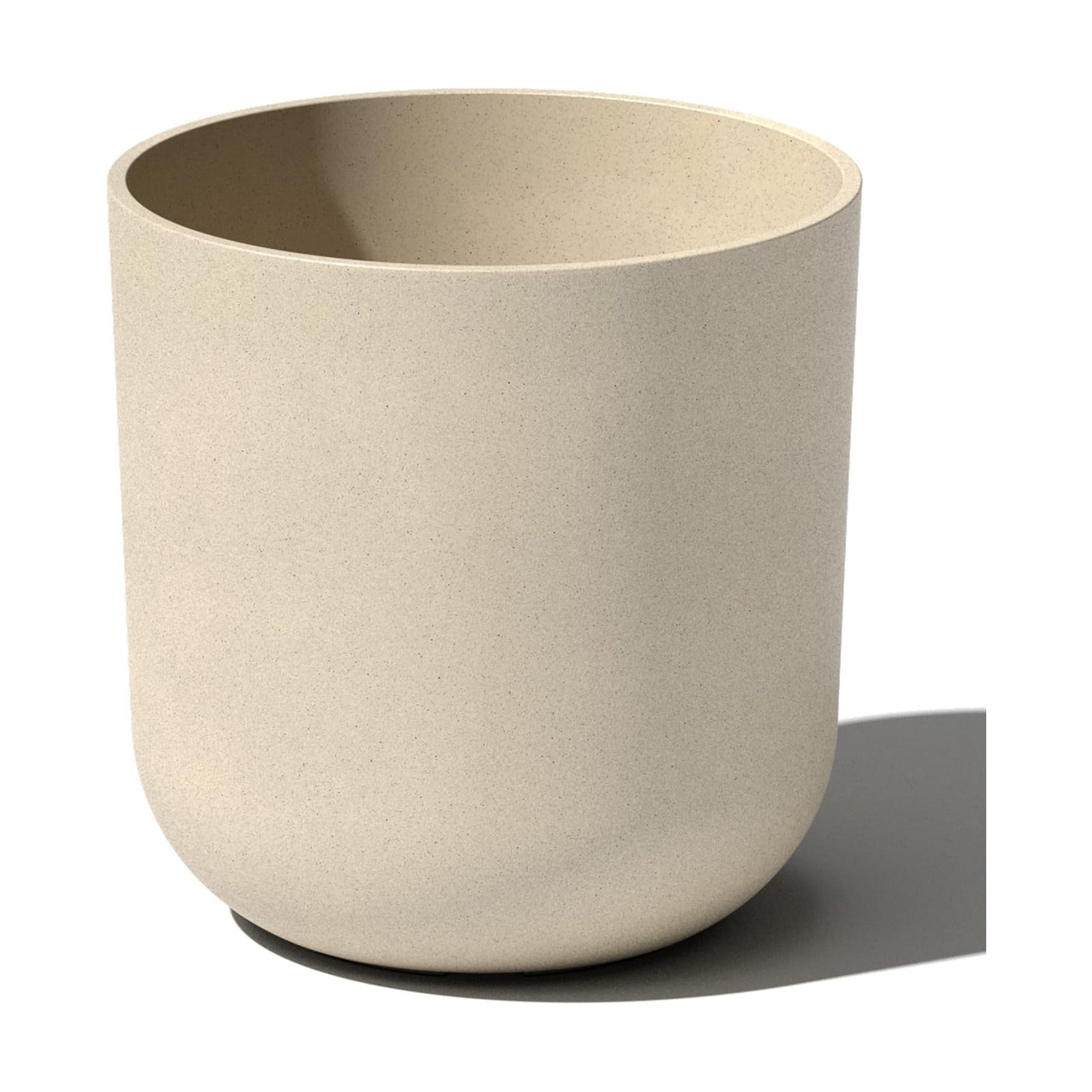 Veradek Round Lima Plastic Planter Pots for Indoor/Outdoor Garden Use, Sand Color, 5 Year Warranty | Made From a