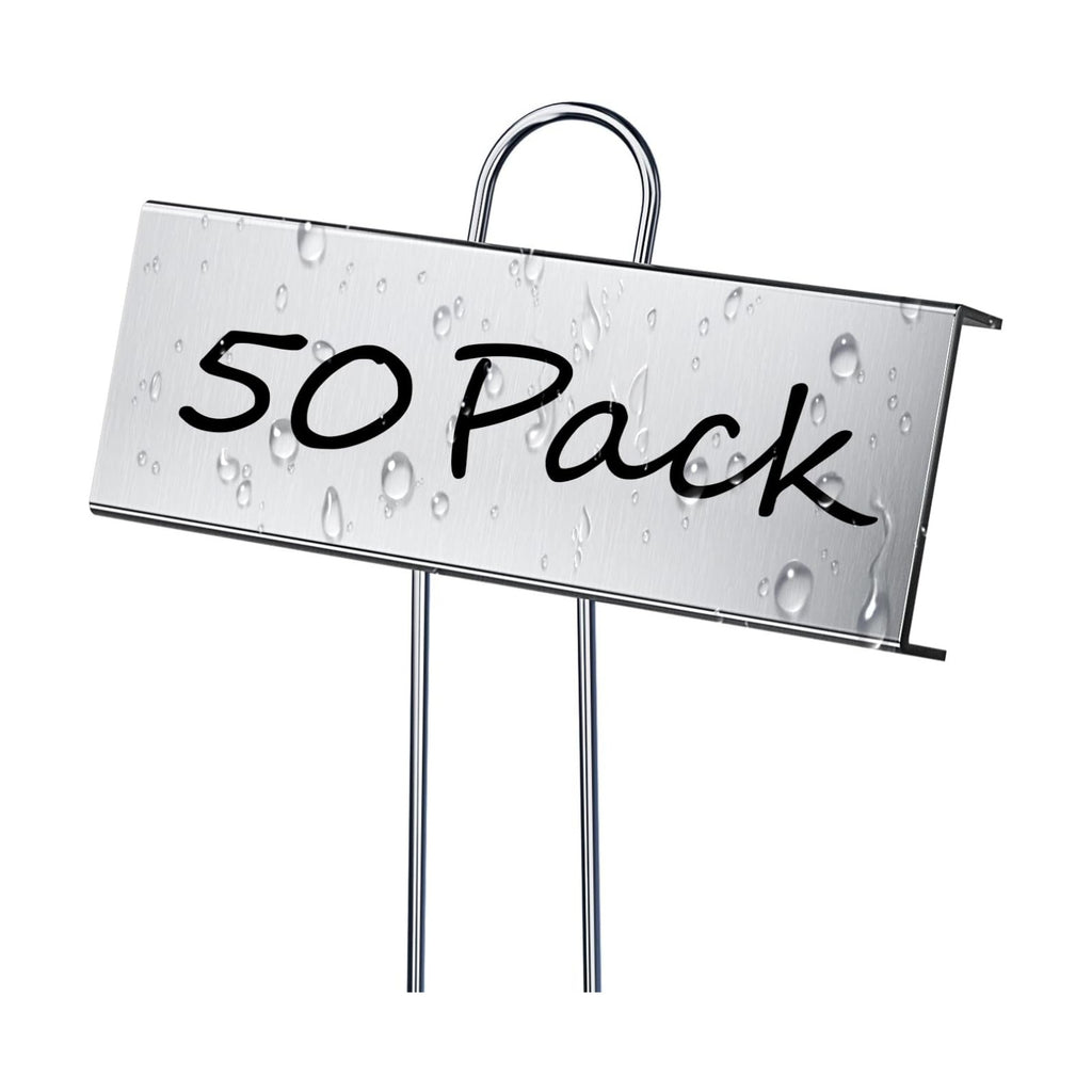50 Pack Metal Plant Labels for Outdoor Garden Waterproof Plant Markers, Labels Garden Markers for Seedlings Herbs