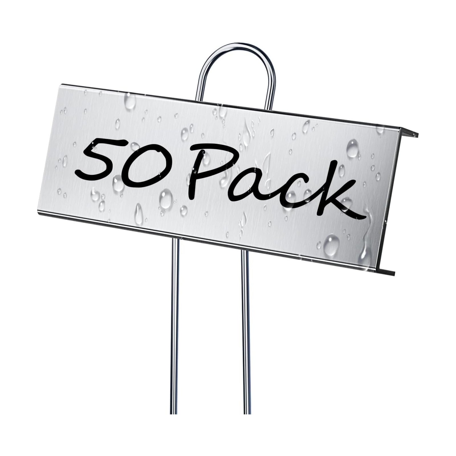 50 Pack Metal Plant Labels for Outdoor Garden Waterproof Plant Markers, Labels Garden Markers for Seedlings Herbs