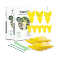 Trappify Gnat Traps for House Indoor and Outdoor | Fruit Fly Trap 100 Pack | Yellow color draws gnats to double-sided