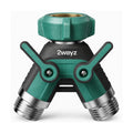 Dual Outlet Water Hose Splitter - Heavy-Duty Brass Y Connector, 360° Rotation, Easy Installation, Leak-Proof Design