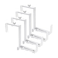 Adjustable Planter Box Bracket, Flower Box Holder Brackets for Deck Railing | White Window Box Hanging Brackets for