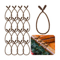 Zhengmy 16 Pcs 20 Inches Christmas Garland Ties Christmas Decorative Twist Ties for Banister Reusable and Flexible Twist for Xmas Home Decorations Holiday Craft Wrapping (Brown)