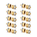 Garden Solid brass Hose Repair Connector with Clamps,Fit for Garden Hose Fitting,Male and Female Hose Fittings 10 Set