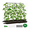 63x63 Cucumber Trellis for Raised Garden Bed, Black | Adjustable Garden Arch Trellis for Climbing Plants Outdoor, Metal