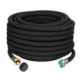 AMRITA Soaker Hose 5/8" 75FT 1 Pack Garden Drip Hoses Aluminum Couplings | Soaker Hose for Foundation Watering,Garden