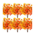 Zeyune 36 Pcs 20.5“ Fall Leaves Artificial Autumn Maple Leaves Stems Bulk