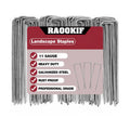 RAOOKIF 8 Inch Galvanized Garden Landscape Staples, 20/50/100/200Pcs Garden Metal Stakes, 11 Gauge Heavy Duty Ground