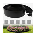 33FT Landscape Edging, 4 Inch Garden Edging Border with 50 Spikes, Flexible Lawn Edging for Trees, Landscape, Garden