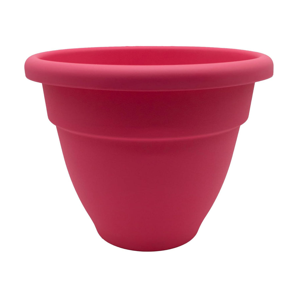 The HC Companies Caribbean Planter Pot - Outdoor & Indoor Plant Pot with Drainage Hole & Plug - Rolled Rim Plastic Pots