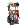 Garden Tool Organizer, Yard Tools Rack Holds 55 Long-Handled Tools/Rakes/Brooms for Garage Organization and Storage