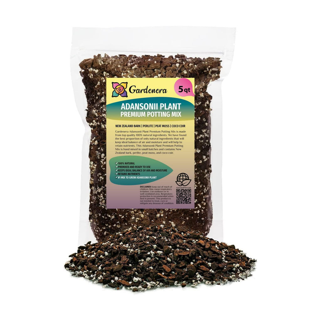Monstera Adansonii Planting Mix: Maximize Aeration, Drainage & Nutrient Holding Capacity - 5 Quart Bag