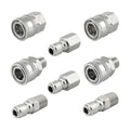 Pressure Washer Quick Connect 3/8 Inch, Stainless Steel, 8 Piece | Pressure Washer Fittings, Adapter Set, Female and