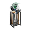 Garden Tool Organizer, Garage Tool Organizer & Garage Organization, Heavy Duty Steel Tool Storage Rack Holds 35 Rakes