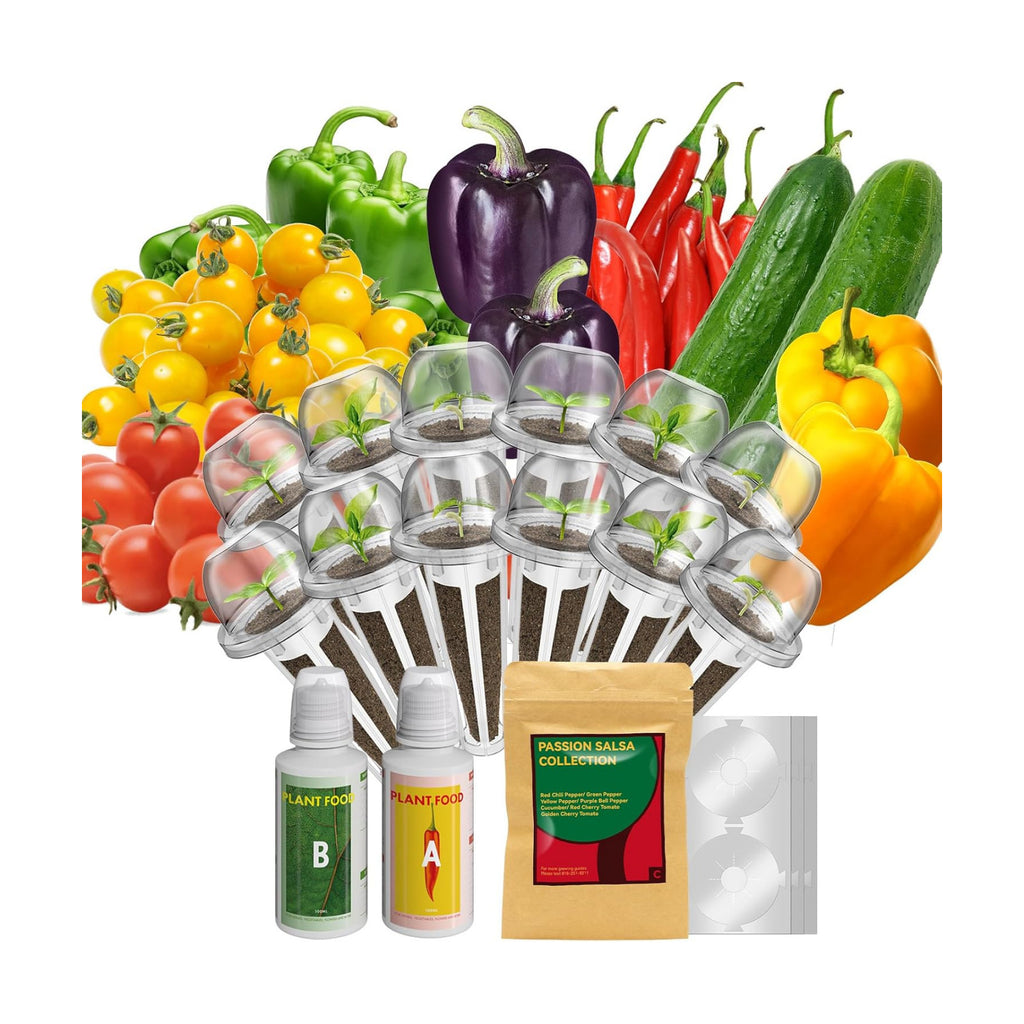 inbloom 12-Pod Pepper Seed Pod Kit for AeroGarden, iDOO, Ahopegarden Hydroponic Growing System, Include Cucumber