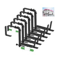HFHOME 6PCS Adjustable Planter Box Brackets, Brackets for Window Boxes Planters Hanging Flower Box Holders, Wall Mount