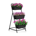 Raised Garden Bed 3 Tier Vertical Garden Planter Elevated Planter Boxes Outdoor Herb Planter with Drainage Holes