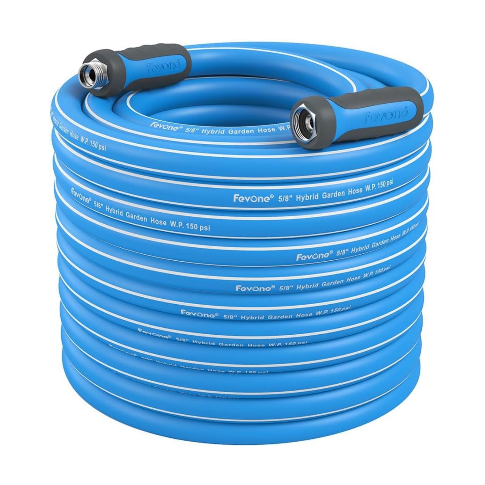 Heavy Duty Garden Hose 105 ft, Hybrid Polymer Water Hose | Flexible, Leak-Free, Lightweight, 5/8 ID, 600 PSI, 3/4 GHT
