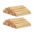 Mipcase Natural Reed Bee Tubes 200 Pack Bee House Tubes Refill Mason Tube Replacements for Pollination Breeding