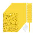 Qualirey 250 Pcs 6 x 8 in Yellow Sticky Traps for Gnats Plant Insect Trap | Dual Sided Strong Sticky, Fungus Fruit