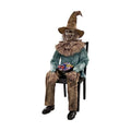 Spirit Halloween 4 Ft 6 In Scary Sitting Scarecrow Animatronic, Multicolor