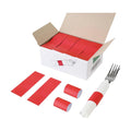 NATURALABEL Self-Adhesive Napkin Bands, Pack of 2,000, Red