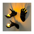 Halloween Decorations Indoor Outdoor 3 Pack Wall Mount Creepy Hands&Candles