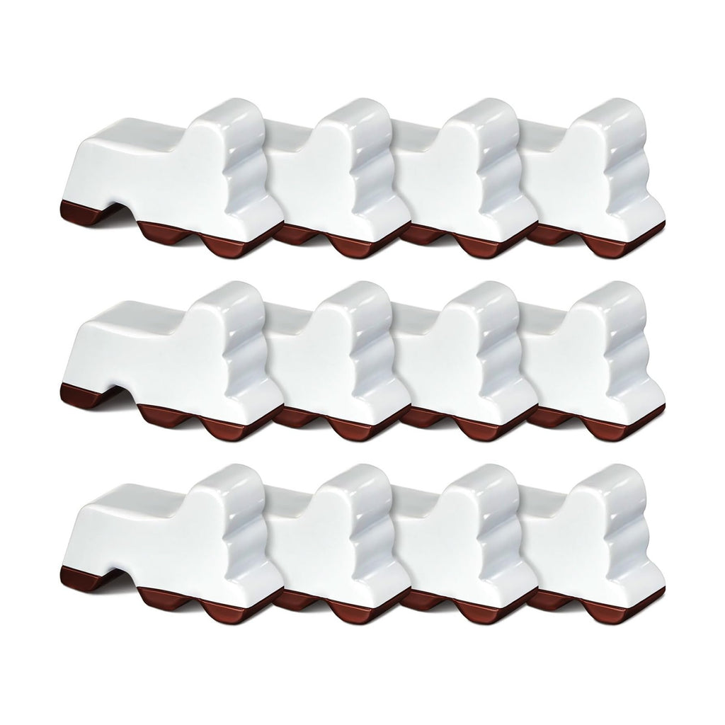 Kigeli 12 Pcs Resin Pot Feet for Outdoor Planters 3 Inch Long 1.5 Inch Tall Flower Handmade Elevator Plant Feet Frost