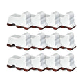 Kigeli 12 Pcs Resin Pot Feet for Outdoor Planters 3 Inch Long 1.5 Inch Tall Flower Handmade Elevator Plant Feet Frost