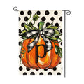 AVOIN colorlife Fall Monogram Letter P Garden Flag 12x18 Inch for Outside